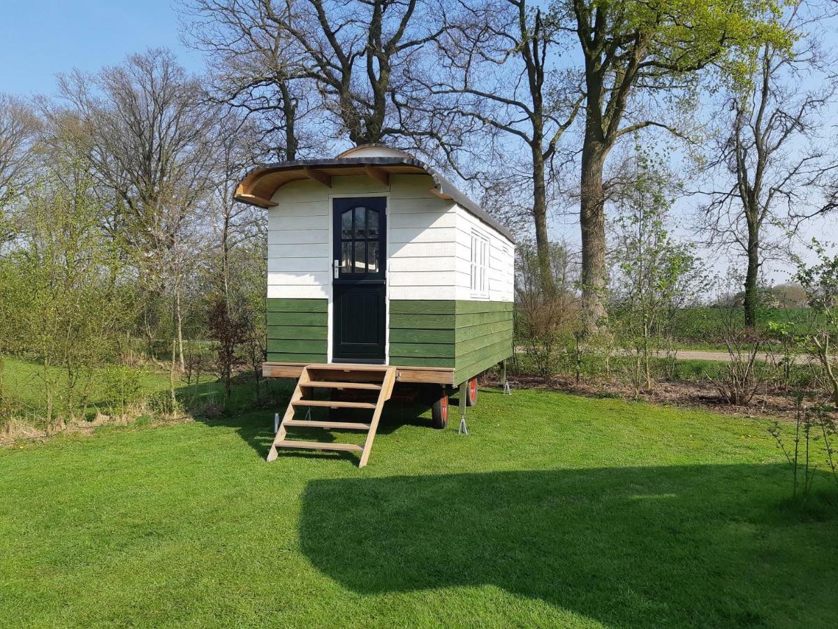 B&B Pipowagen "De Luxe" Op Wellness Camping En B&B Meddo Exterior photo